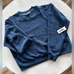 Navy Blue Crewneck Sweatshirt Size XXL Unisex